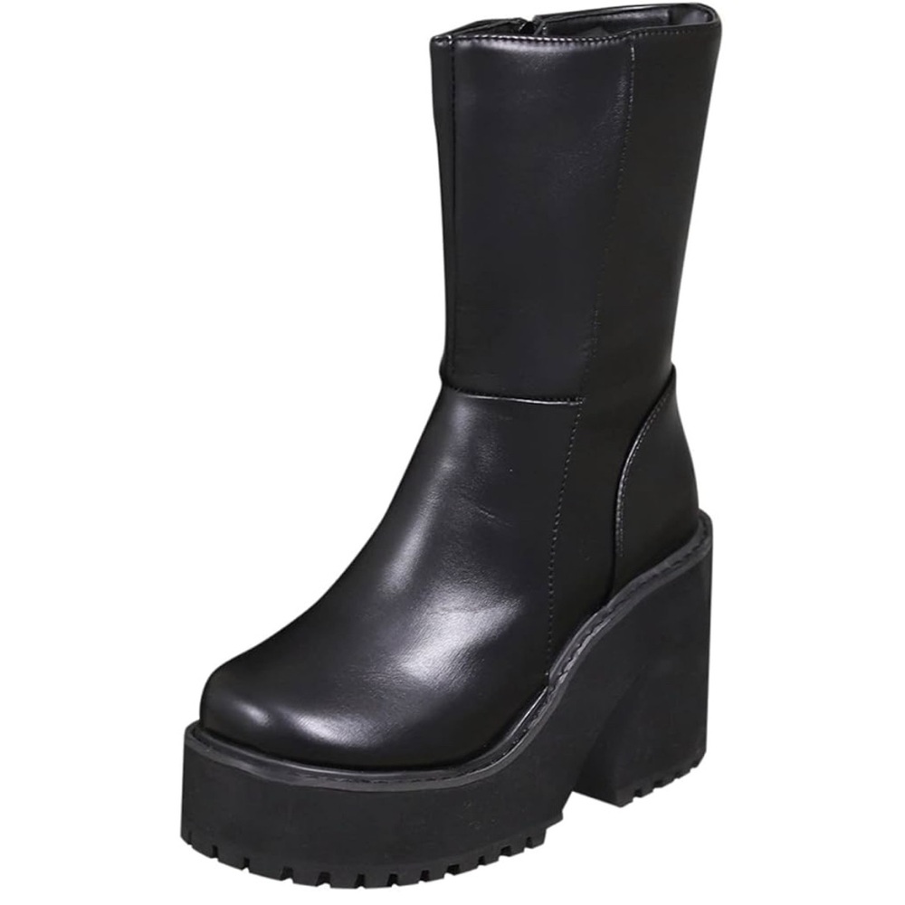 Black Platform Boots for Women